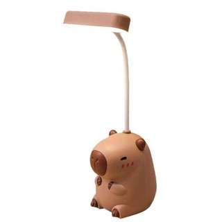 Hoạt Hình Dễ Thương Thú Cưng Bút Chì Mài Capybara Mini Đèn Ngủ Sạc USB Gấp Đèn Bàn Nhỏ Học Sinh Học Bảo Vệ Mắt Đèn Sách Trang Trí Đầu Giường Quà Tặng Trẻ Em