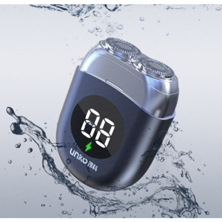 Máy cạo râu 2 đầu UNKO cắt khỏe sắc bén màn hình LCD, dao cạo râu điện đa năng cho nam cao cấp
