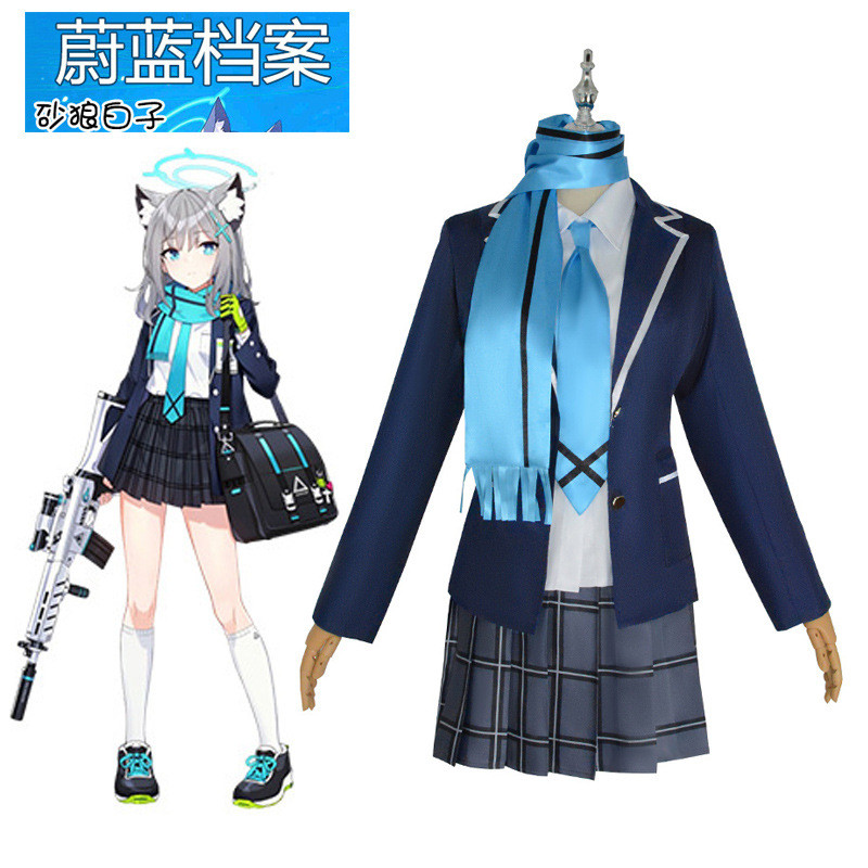 Blue Archive Cosplay Sunaookami Shiroko Nhân vật Anime Trang phục