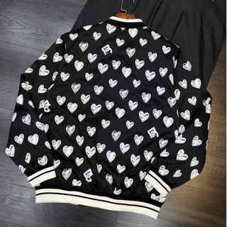 Áo Bomber DG Trái Tim KCloset Áo Khoác Gió 2 Lớp Dày Dặn Dáng Rộng Nam Nữ NA853