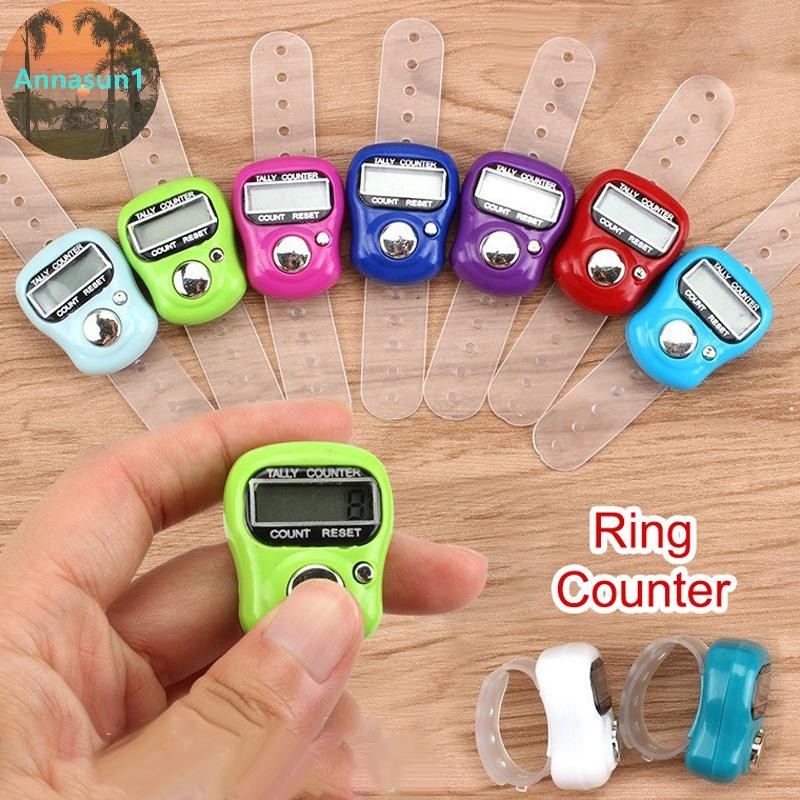 Annasun Finger Counter La bàn LED Điện tử cầm tay Tally Counter Clicker Counter Ring TH
