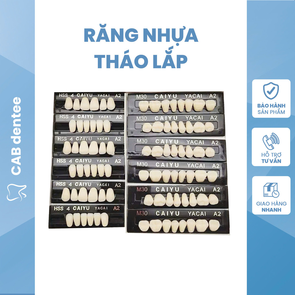 Răng nhựa hàm tháo lắp size nhỏ