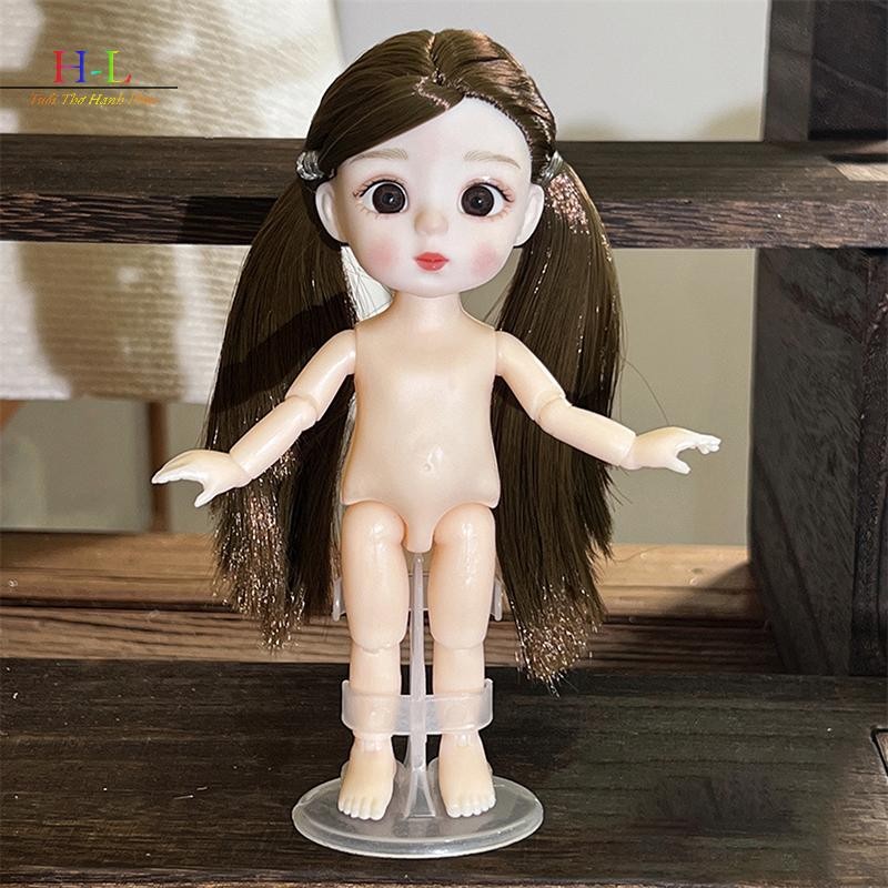 HL 1 Búp bê 16cm với các biểu cảm khác nhau, Búp bê BJD 1 / 8 dễ thương, Đồ chơi bé gái búp bê di chuyển 13 khớp LMWU