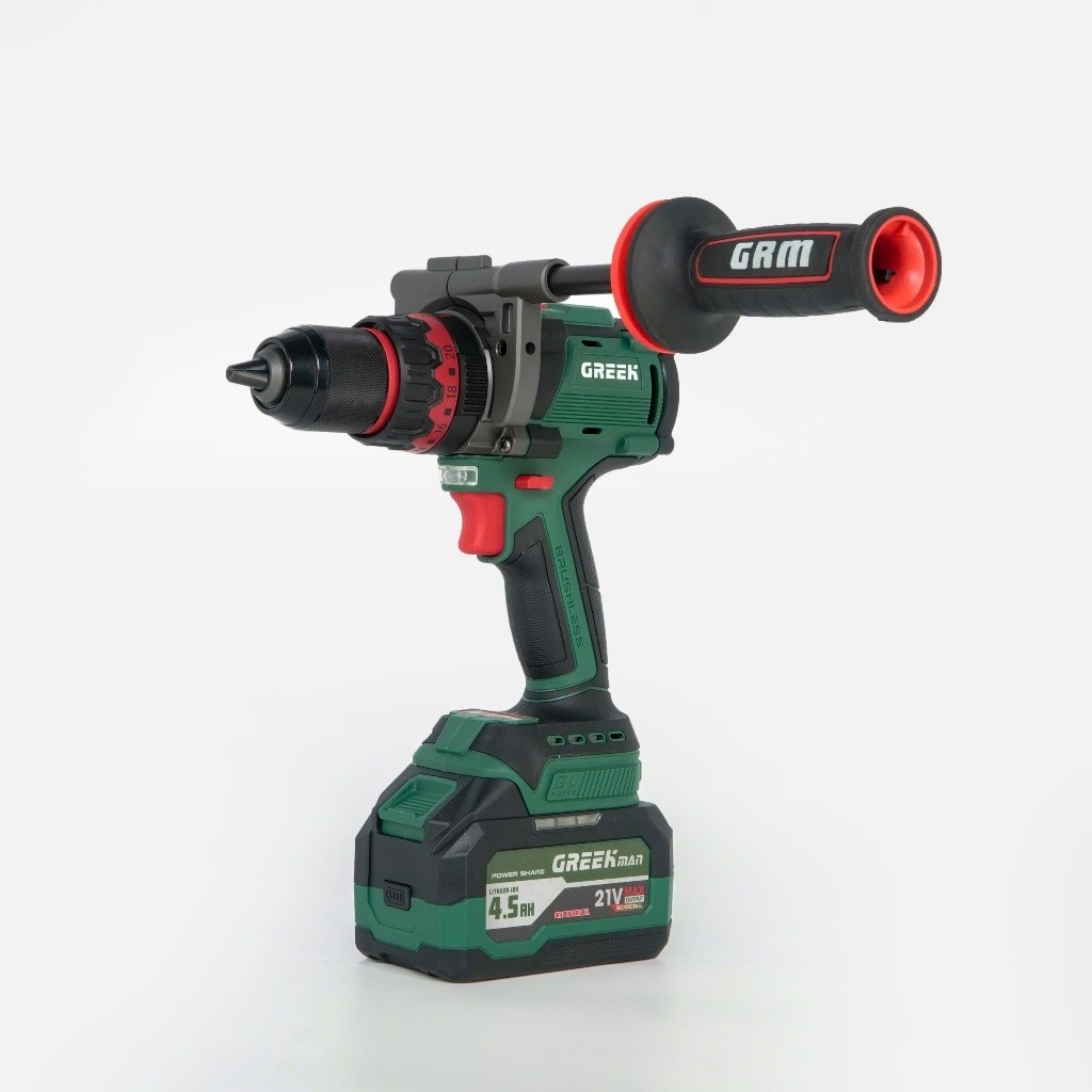 [TẶNG MÁY  ] Máy khoan pin GREEK MAN GR-S160PRO, 160Nm, Có chống lật cổ tay + Khóa trục