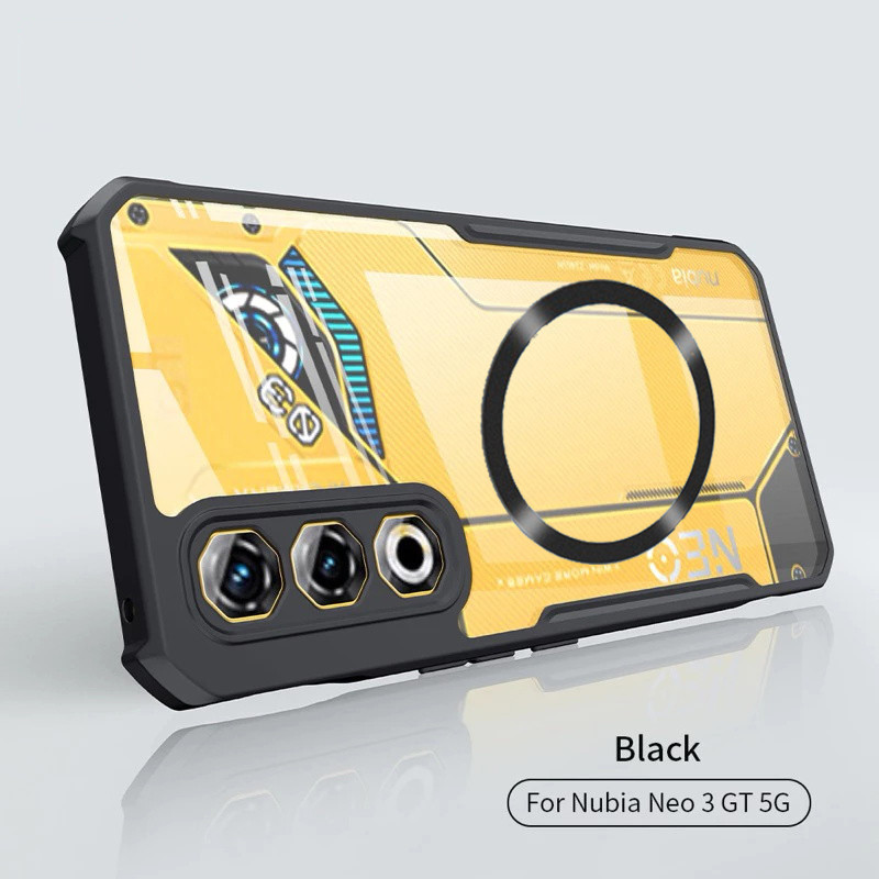 Ốp Điện Thoại Cho ZTE Nubia Neo 3 GT 5G Ốp Lưng Điện Thoại Chống Sốc Trong Suốt Khung Mềm Từ Tính Ch