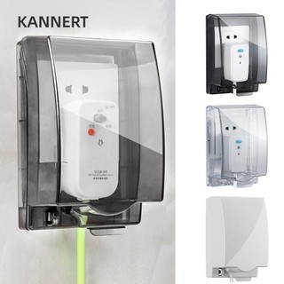 Vỏ cắm điện KANNERT, Vỏ bảo vệ công tắc trong suốt chống nước, Hộp cắm ổ cắm điện tự dính loại 86 bền bỉ cho gia đình