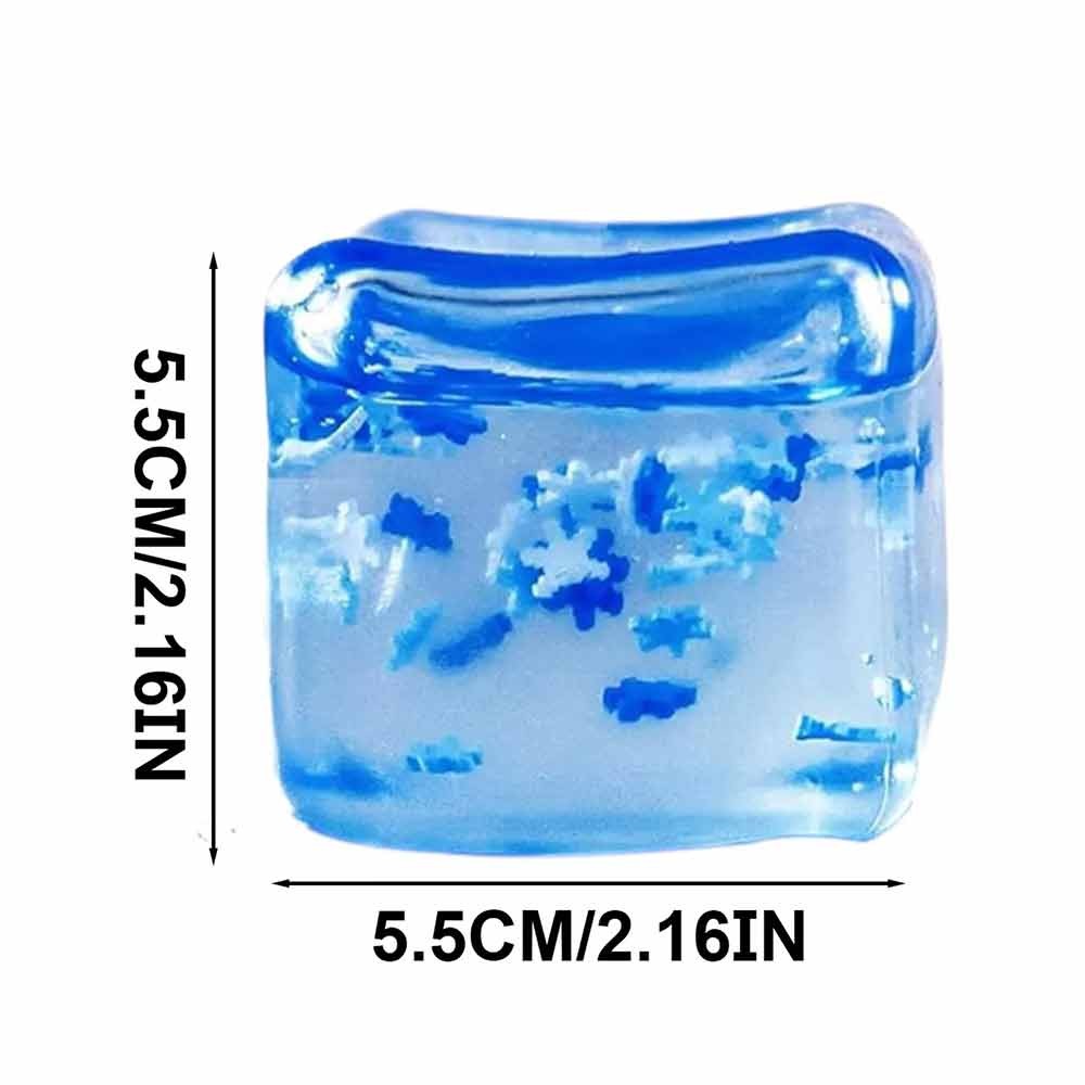 Ice Cube Stress Ball Ice Cube Squeeze Toy Stress Cubes Squeeze Stress Ball Funny Fidget Square Stres
