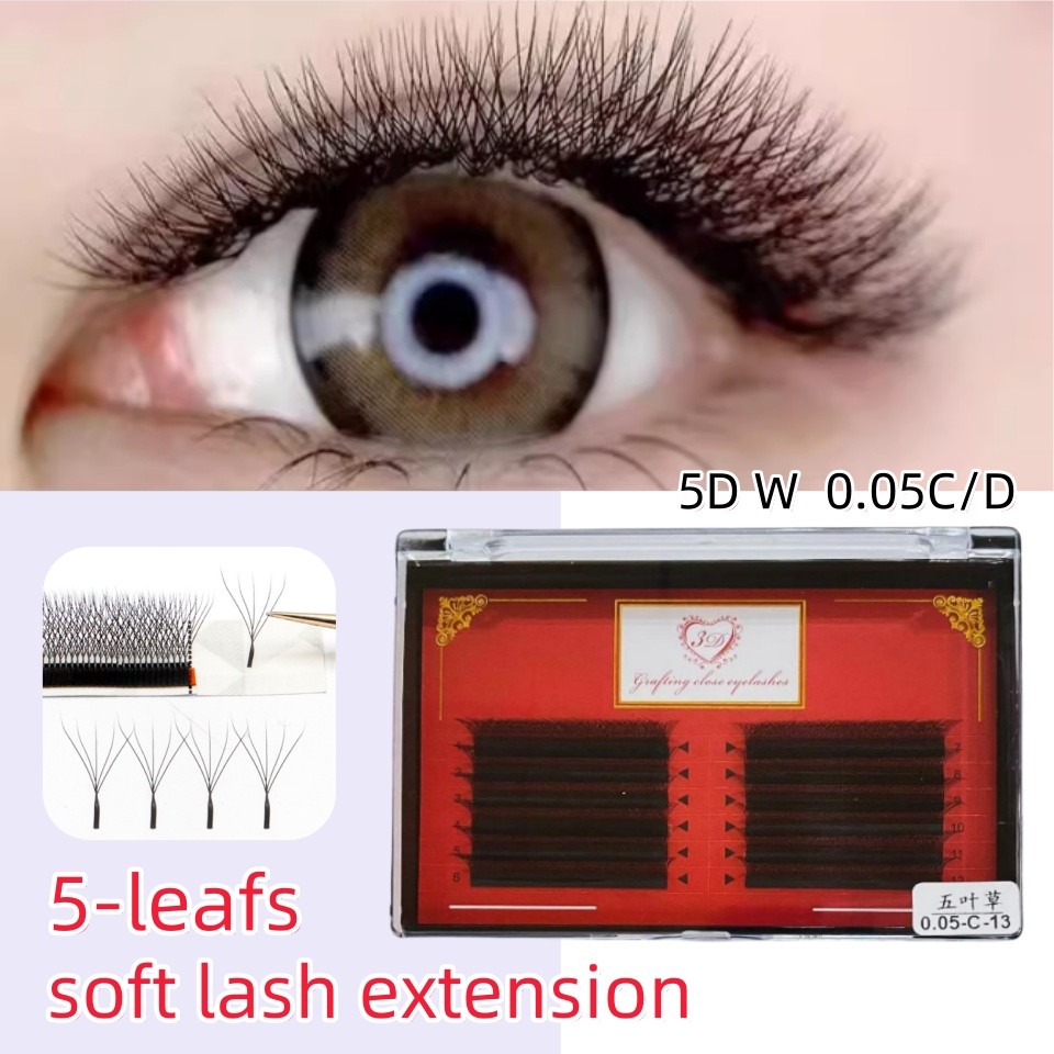 [Nghệ sĩ lông mi] Lông mi giả 5D W Shape 5D Premium 5DW Mi 0,05 C D curl Beauty Salon Mi Core