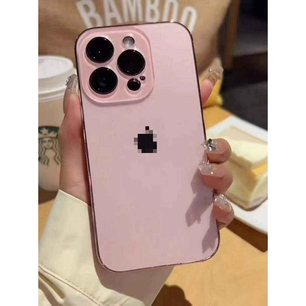 Ốp lưng kính mờ mạ điện sang trọng AG cho IPhone 16 15 14 11 13 12 Pro Max 16Plus Vỏ PC | BigBuy360 - bigbuy360.vn