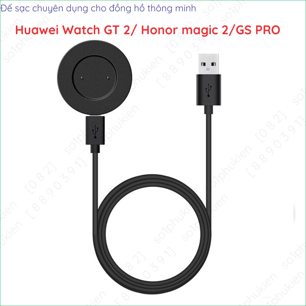 Đế sạc đồng hồ thông minh Huawei Watch GT,GT 2/GT2E/ECG/FTN-B19/Honor Magic Watch Dream/Watch 2,Magi