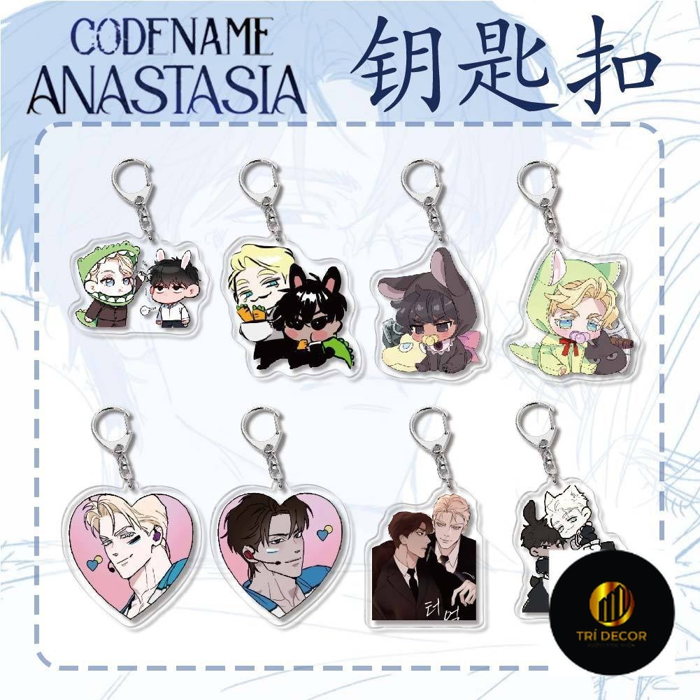 Mã Tên Anastasia acrylic Móc Khóa Nữ Hàn Quốc BL manwha zeju Móc Chìa Khóa Người Đàn Ông Dễ Thương M