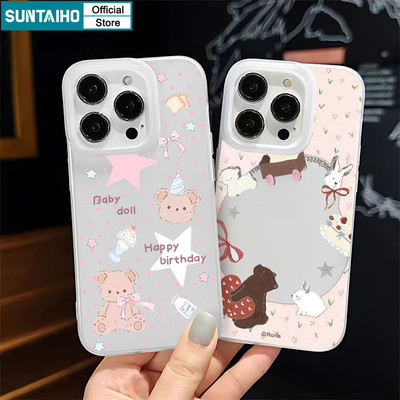 Ốp điện thoại họa tiết sinh nhật dễ thương và vui nhộn Suntaiho TPU Clear Matte Soft Premium Vỏ chống sốc cho iPhone 11 12 13 14 15 16 Pro max IP 7 8 Plus Iphon X Xs XR Xs max
