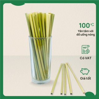  100 ỐNG HÚT CỎ BÀNG KHÔ TIÊU CHUẨN XUẤT KHẨU DÙNG CHO QUÁN CAFÉ NHÀ HÀNG KHÁCH SẠN QUÁN BAR 