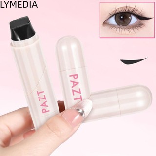  Tem lót mắt LYMEDIA Tem kẻ mắt khô nhanh không thấm nước Bút kẻ mắt màu đen có thể xoay được lâu trôi 