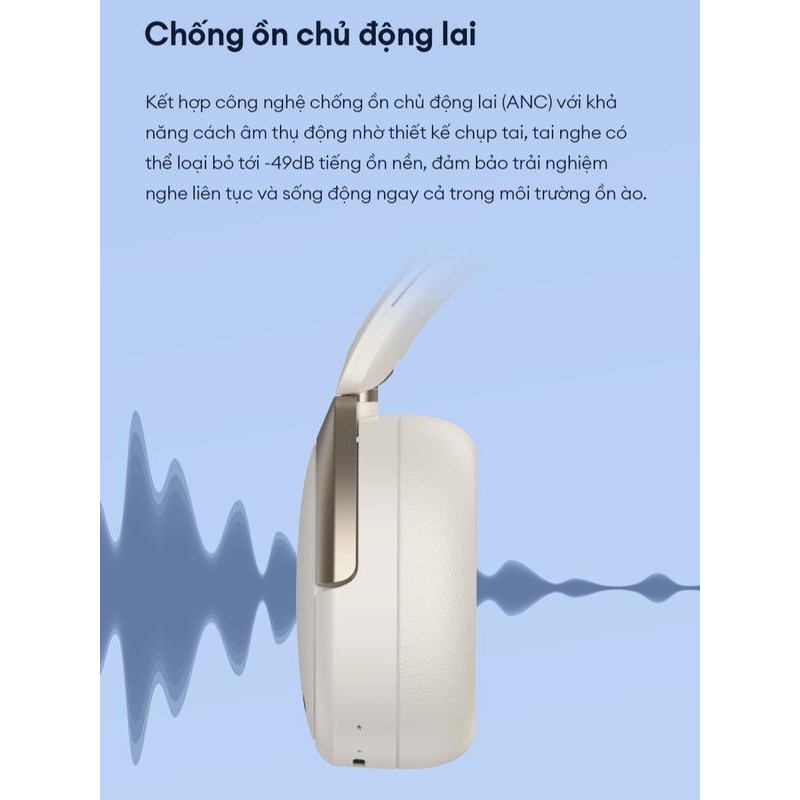 Tai Nghe Bluetooth Chụp Tai EDIFIER W80 | Chống Ồn Chủ Động | Thời Gian Sử Dụng Đến 65H | Bảo Hành 15 Tháng | BigBuy360 - bigbuy360.vn
