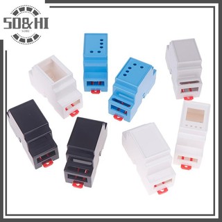 [SD & HI] 1 Hộp nối PLC DIN Rail Hộp điện tử bằng nhựa Vỏ dự án 4 màu 88x37x59mm Vỏ dụng cụ gắn cọc 35 (vn)