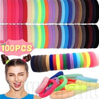 50-100 Chiếc Dây Buộc Tóc Co Giãn Nylon Nhiều Màu Sắc / Thời Trang, Dễ Thương / Phụ Kiện Tóc / Dây Cao Su Tóc Đuôi Ngựa / Nữ Cô Gái Scrunchie