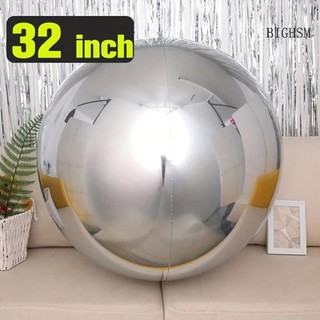 Bighsm 4D Quả Cầu 32 Inch Kim Loại Hiệu Ứng Gương Bóng Trang Trí Cho Lễ Kỷ Niệm Và Trang Trí Tiệc Làm Đầy Với Heli Có Thể Phao SKK