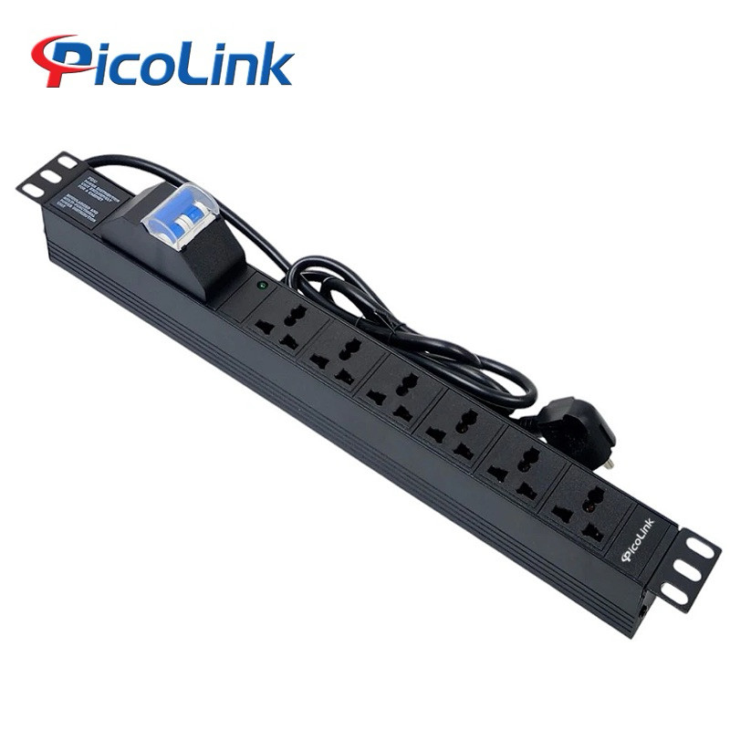 Thanh nguồn PDU Đa năng 6 ổ cắm 32A có kèm dây nguồn PL-PDU6D-32A