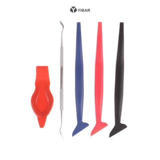  Yibar 1   3 Chiếc Phim Ô Tô Gói Cạp Phụ Kiện Dán Xe Hơi Độ Cứng Bọc Dụng Cụ Micro Squeegee Scraper Xe Micro Gasket Squeegee Mới 