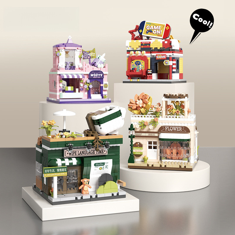Creative DIY Cityscape Micro Block Building Set – 400-800 Pieces for Kids Aged 7-14, Perfect for Han