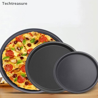 [Teh] Chảo Đĩa Pizza Tròn Khay Đĩa Sâu Thép Carbon Chống Dính Khuôn Nướng Bánh [VN]