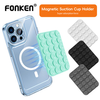  Giá đỡ điện thoại từ tính Fonken cho cốc hút Magsafe Nam châm silicon Giá đỡ treo tường Giá đỡ đa năng 