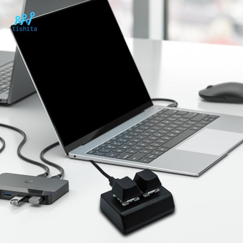 Bàn phím USB chơi Game 2 phím Bàn phím PC Bàn phím cơ Trao đổi nóng Bàn phím trò chơi để vẽ âm thanh