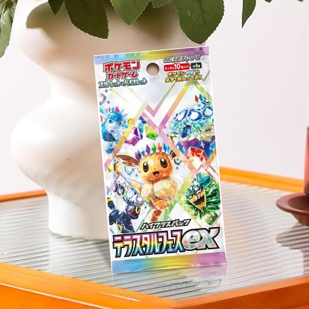 Thẻ Pokémon Mới Lễ Hội Terastal ex Booster Pack SV8A Phiên Bản Nhật Bản Chứa 10 Thẻ Trò Chơi Trẻ Em 