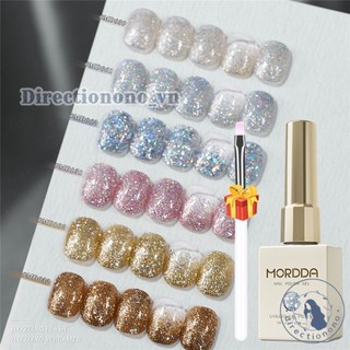 [QUÀ TẶNG MIỄN PHÍ] Gel làm móng tay MORDDA Flash Star Series, kim sa vỡ, keo dán quang trị liệu Platinum Super Flash, làm móng nghệ thuật cho tiệm làm móng DIRE