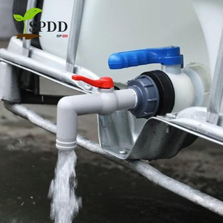 Van kết nối thủy lợi SPDD, Bộ chuyển đổi bình nước IBC kết nối nhanh bền bỉ, Đầu nối vòi vòi S60x6 Ren thô 1 / 2 '' 3 / 4 '' 1 "Van khối nước