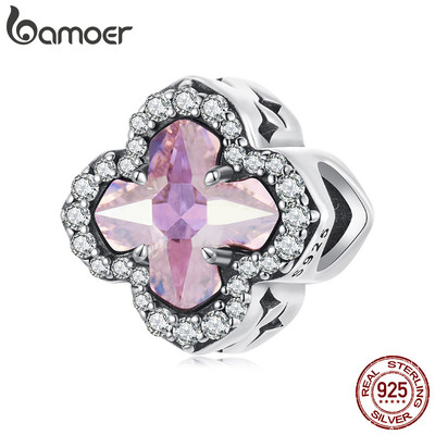 Bamoer Bạc 925 Charm Cross Faith Mặt dây chuyền DIY làm quà tặng vòng tay