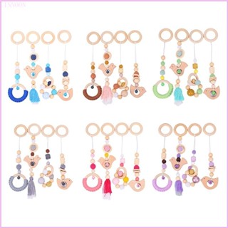 Cinna 4 Bé Chơi Phòng Tập Gym Khung Mặt Dây Sơ Sinh Hạt Vòng Miếng Dán Răng Hàm Ra