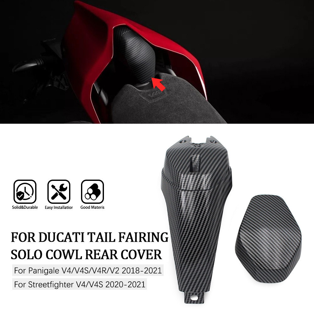 Đuôi Xe Máy Fairing Cowl Một Phần Ghế Sau Cowl Phía Sau Dành Cho Ducati Panigale V4 R / S 2018-2022 