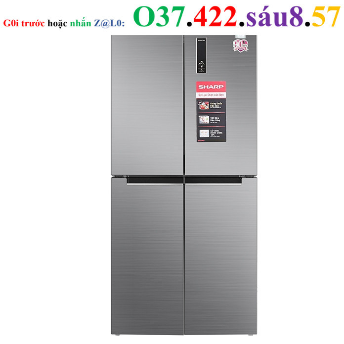 SJ-FXP480V-SL  - Tủ lạnh Sharp Inverter 401 lít SJ-FXP480V-SL - BẢO HÀNH CHÍNH HÃNG 12 THÁNG TẬN NHÀ