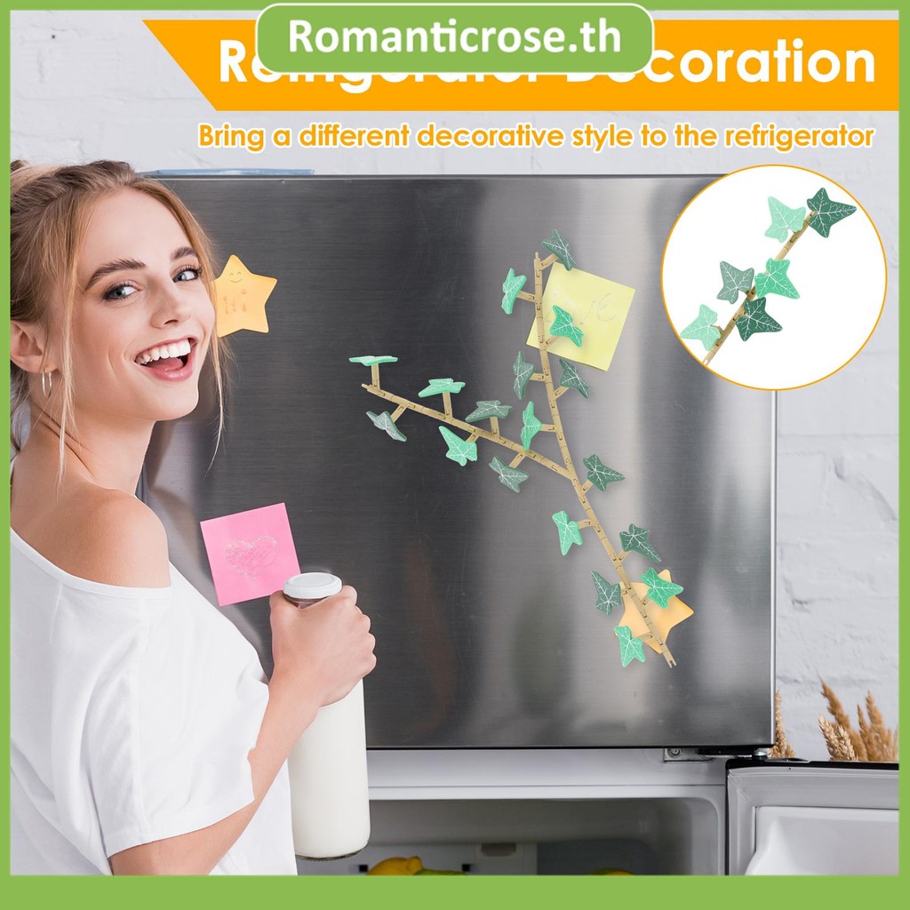 1 Cái / 3 Cái Ivy Tủ Lạnh Nam Châm Nhân Tạo Ivy Vines Nam Châm Tủ Lạnh Có Thân Khớp Nối Ngộ nghĩnh L