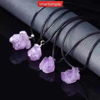 Smartsimple Tự Nhiên Thạch Anh Tím Đá Vòng Cổ Pha Lê Reiki Chữa Bệnh Đá Quý Mặt Dây Chuyền Thạch Anh Cho Nam Nữ Quyến Rũ Khoáng Trang Sức Quà Tặng Q6S6 