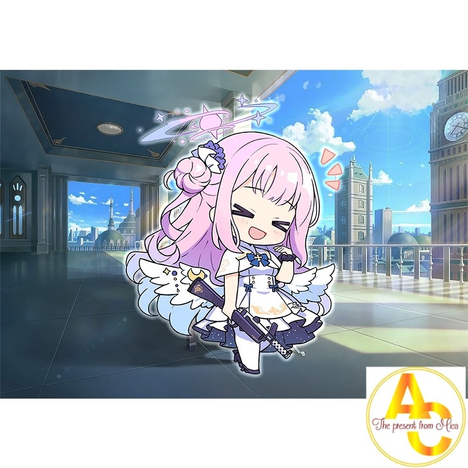 Móc Khóa Keyring 6cm Lưu Trữ Xanh (Blue Archive - Mika, Arisu, Shiroko, Kuroko/Shiroko Terror, Tea P