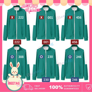 Squid Game Mùa 2 Trò Chơi Mực 456 Áo Khoác Seong Gi-hun Nam Nữ Halloween Trang Phục Hóa Trang Phù Hợp Với Thể Thao Netflix Ngụy Trang Nhập Vai Sự Kiện Trang Phục Áo Khoác Áo / Quần