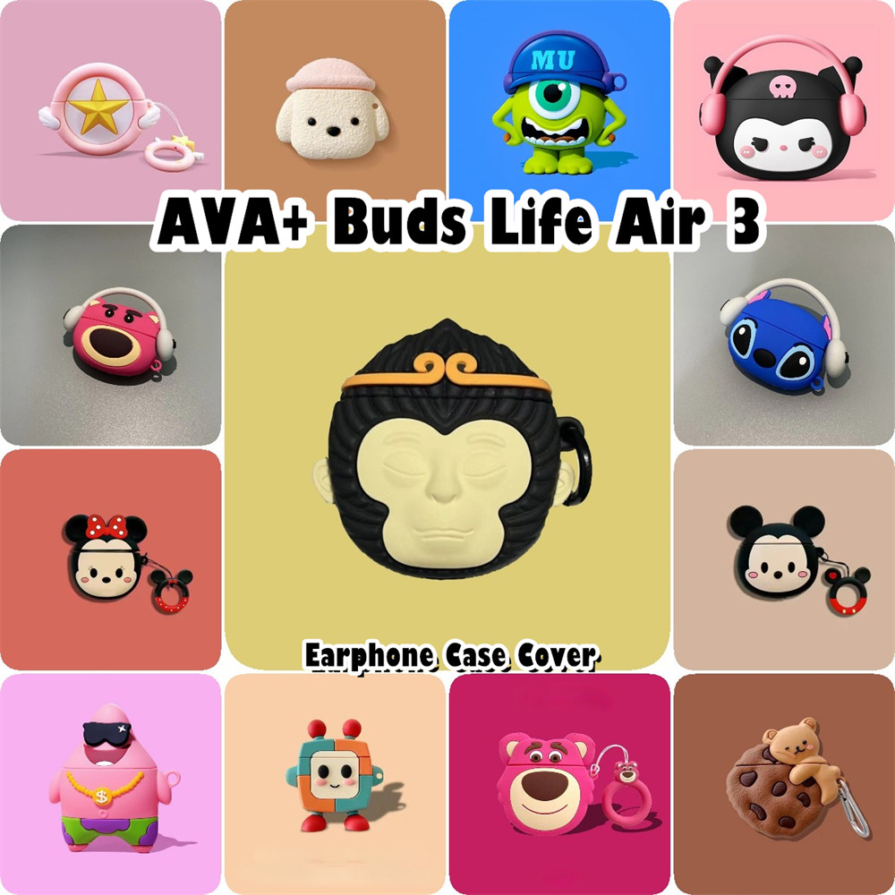 [Giảm Giá] Dành Cho AVA + Buds Life Air 3 Ốp Lưng Cặp Đôi Hoạt Hình Silicon Mềm Vỏ Tai Nghe NO.1