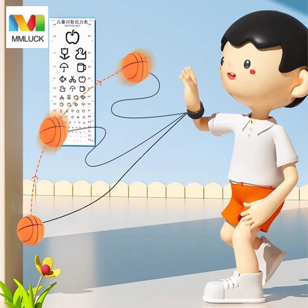 Bóng hồi phục tay MMLUCK, Trò chơi bóng cầm tay trên dây Quả bóng hồi nảy co giãn, Bóng rổ bóng chày nhàm chán sáng tạo với dây đeo đàn hồi Thể thao vui nhộn
