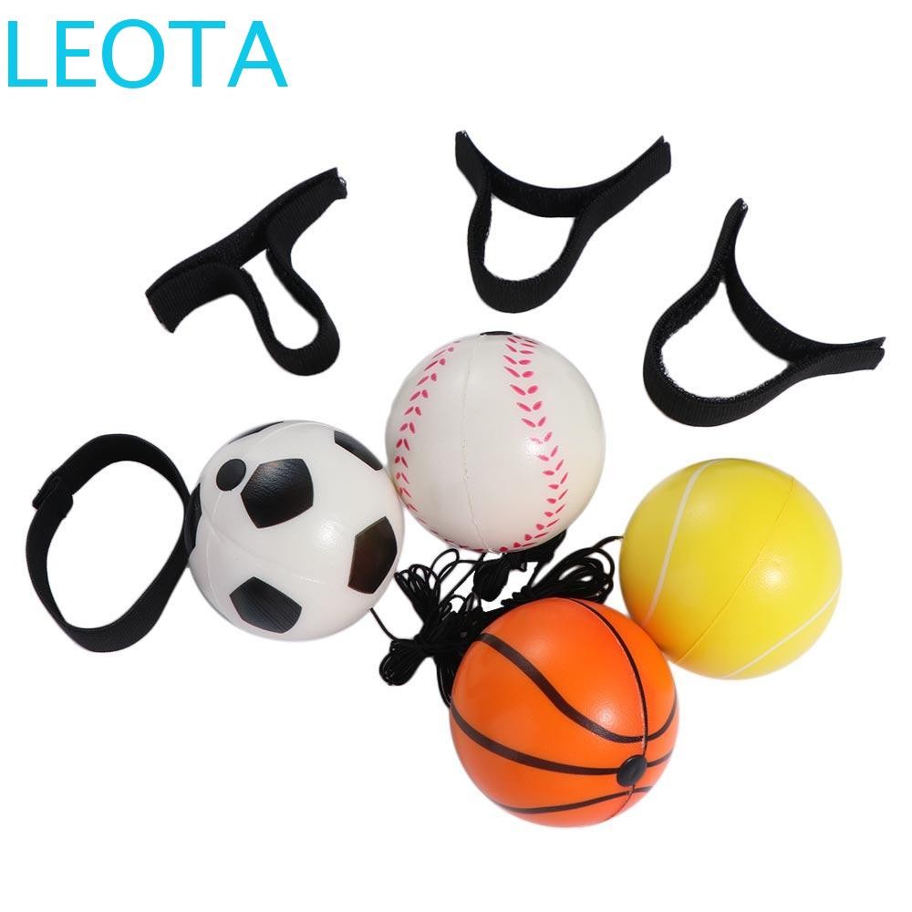 Bóng hồi phục nảy đàn hồi LEOTAKF, Bóng hồi phục tay nhàm chán thể thao, Trò chơi bóng cầm tay Mini Bóng bóng chày Bóng nảy có dây đeo đàn hồi cho trẻ em
