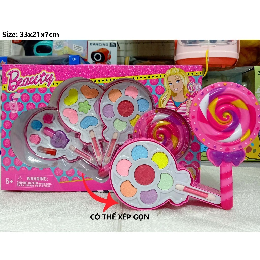 Hộp đồ chơi trang điểm Melody Kuromi Đồ chơi Makeup thật cho bé yêu thích trang điểm làm đẹp