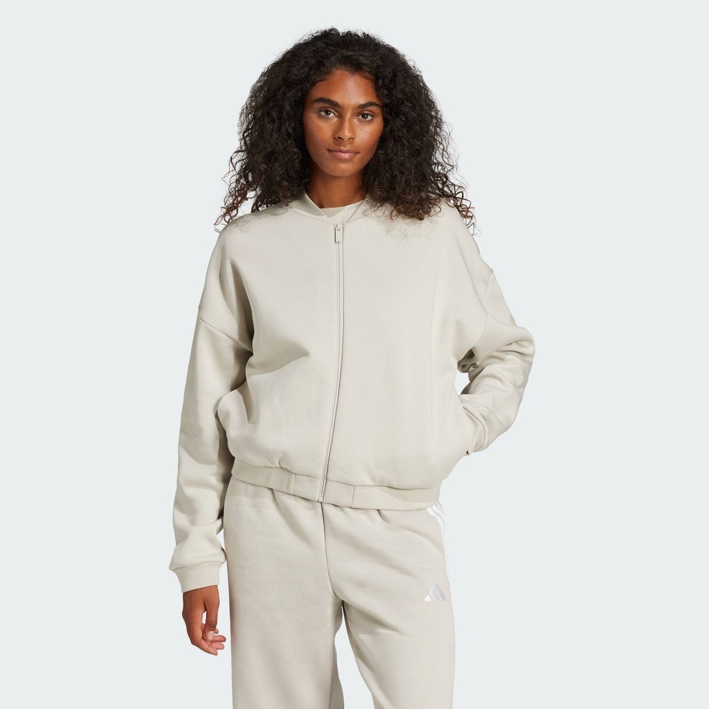 adidas Phong cách sống Áo Khoác Bomber Logo Đương Đại Essentials Nữ Be JD9972