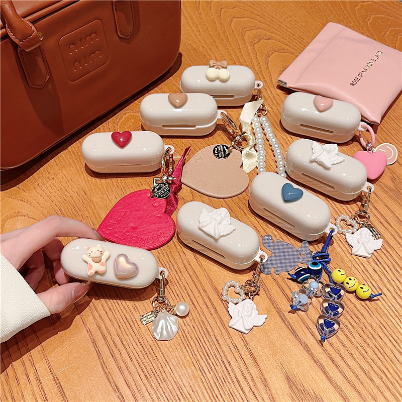 Kem trắng cho Sony wf-c510 Vỏ tai nghe Bluetooth Sony wf-c510 Vỏ bảo vệ mèo dễ thương tình yêu nhỏ s