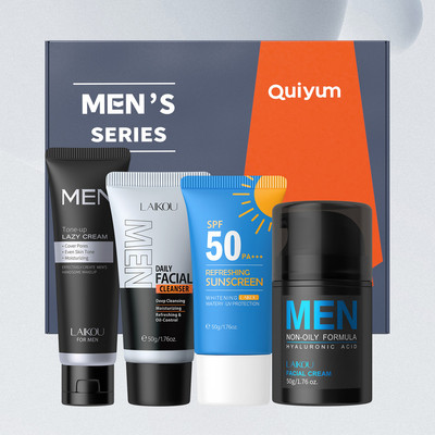 LAIKOU Nam Bộ Chăm Sóc Da Sâu Hydraton Kiểm Soát Dầu Chống Tia UV Kết Cấu Da Mịn 5 Bộ Quà Tặng