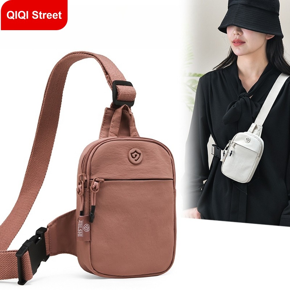 Túi ngoài trời nữ mới, túi đeo ngực đơn giản bằng vải nylon chống thấm nước