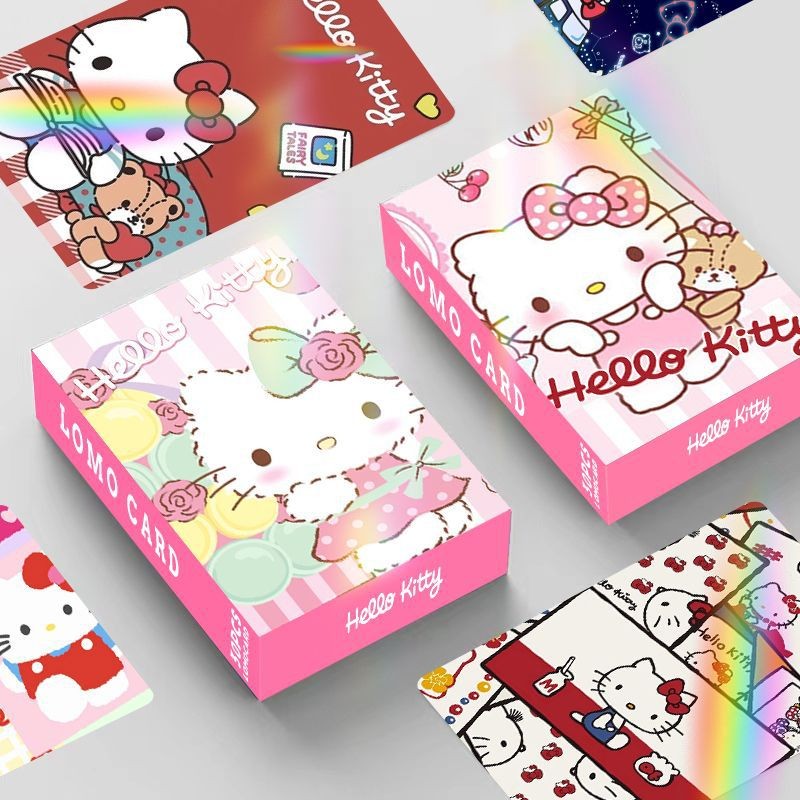 30 Chiếc Manhwa Pokemon Sanrio Nhân Vật Ba Chiều Laser Lomo Cards Kitty Pochacco Kuromi Quế Hoạt Hìn
