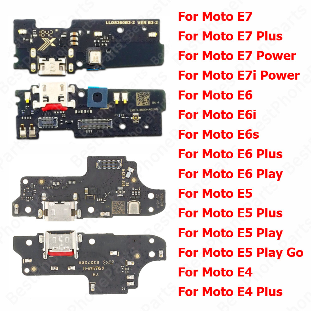 Bảng Sạc Cho Motorola Moto E7 E7i Power E6 E6i E6s E5 Play Go E4 Plus Cổng Sạc Usb Kết Nối PCB Dock 