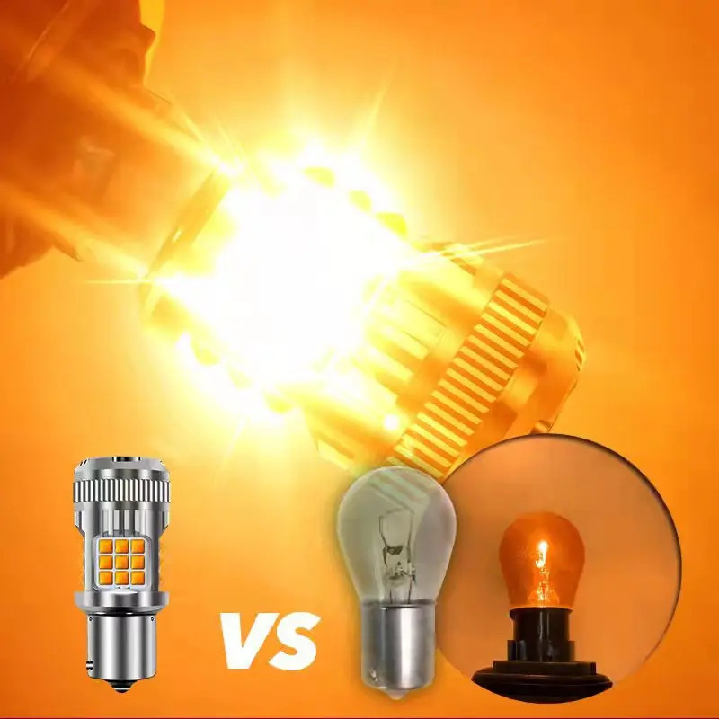 1X Đèn LED Ô Tô Siêu Sáng Canbus 1156 BA15S BAU15S 1157 Không Lỗi Cho Xe Ngược Đèn Tín Hiệu Trắng Hổ